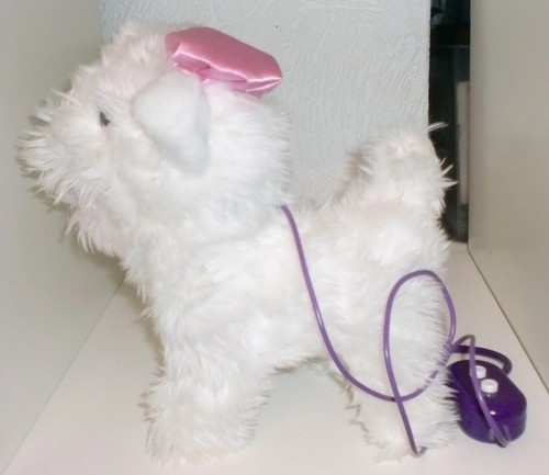 Battery operated white fluffy - white,