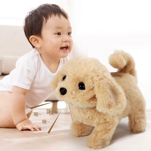 Interactive walking plush - walking, dog