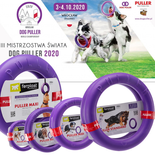 Puller interactive dog toy - dog, for