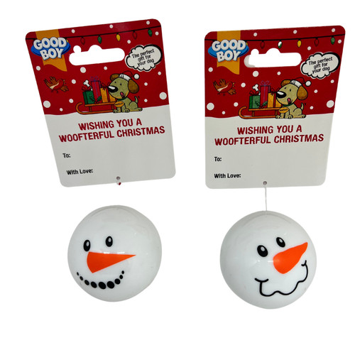 Good boy snowman faceballs - good,
