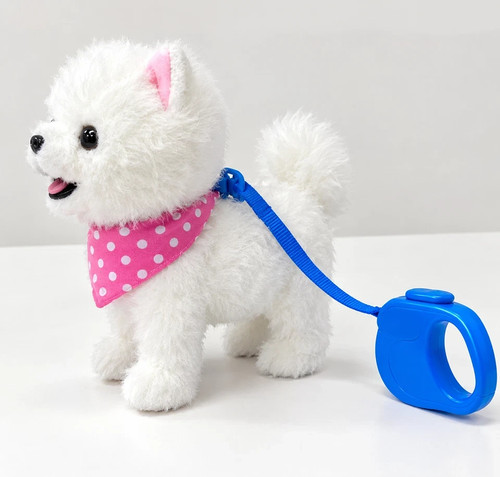 Interactive bichon frise plush - interactive,